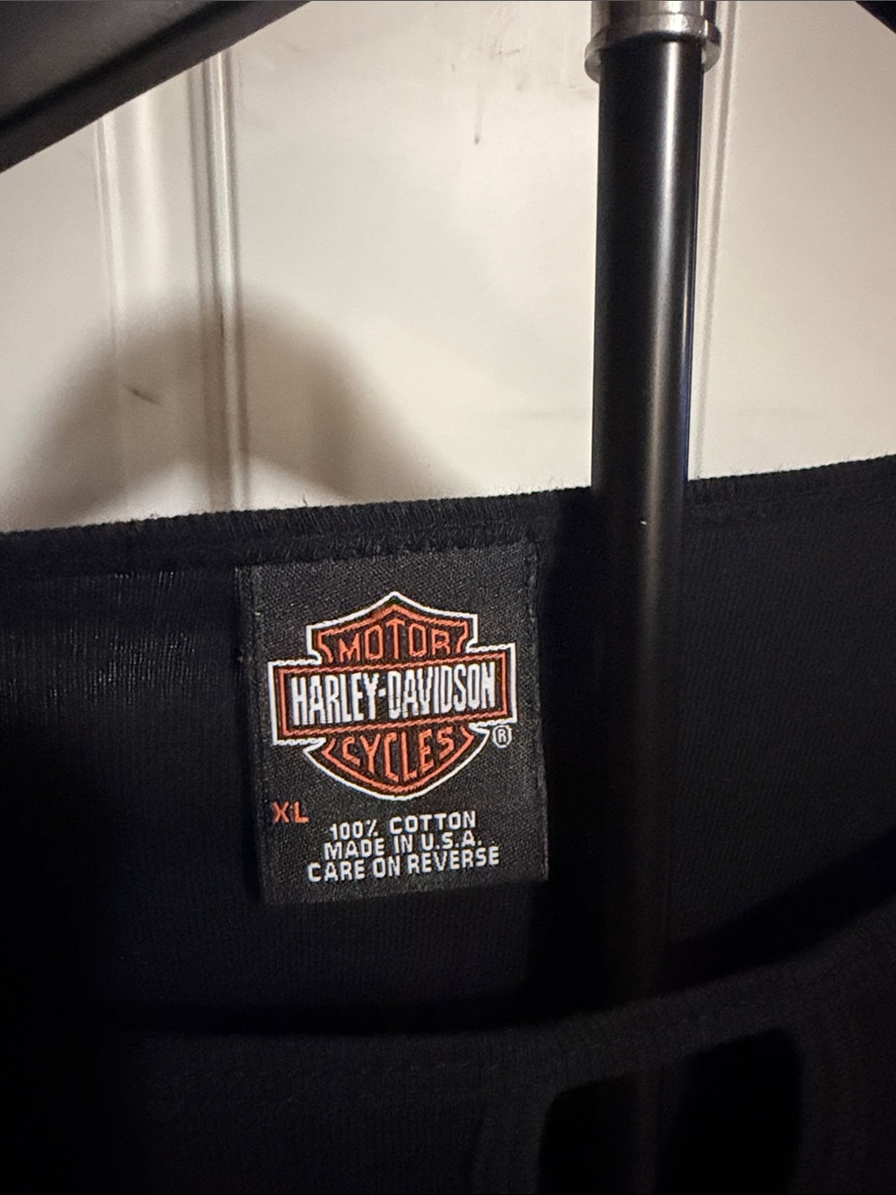 Y2K Harley Davidson Black Long Sleeve Pink Rose Graphics Back Logo - Picture 4 of 8